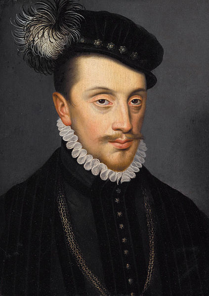 Charles III Duke of Lorraine ca. 1571 copy  after lost original by studio of Francois Clouet (1515-1572) Sothebys